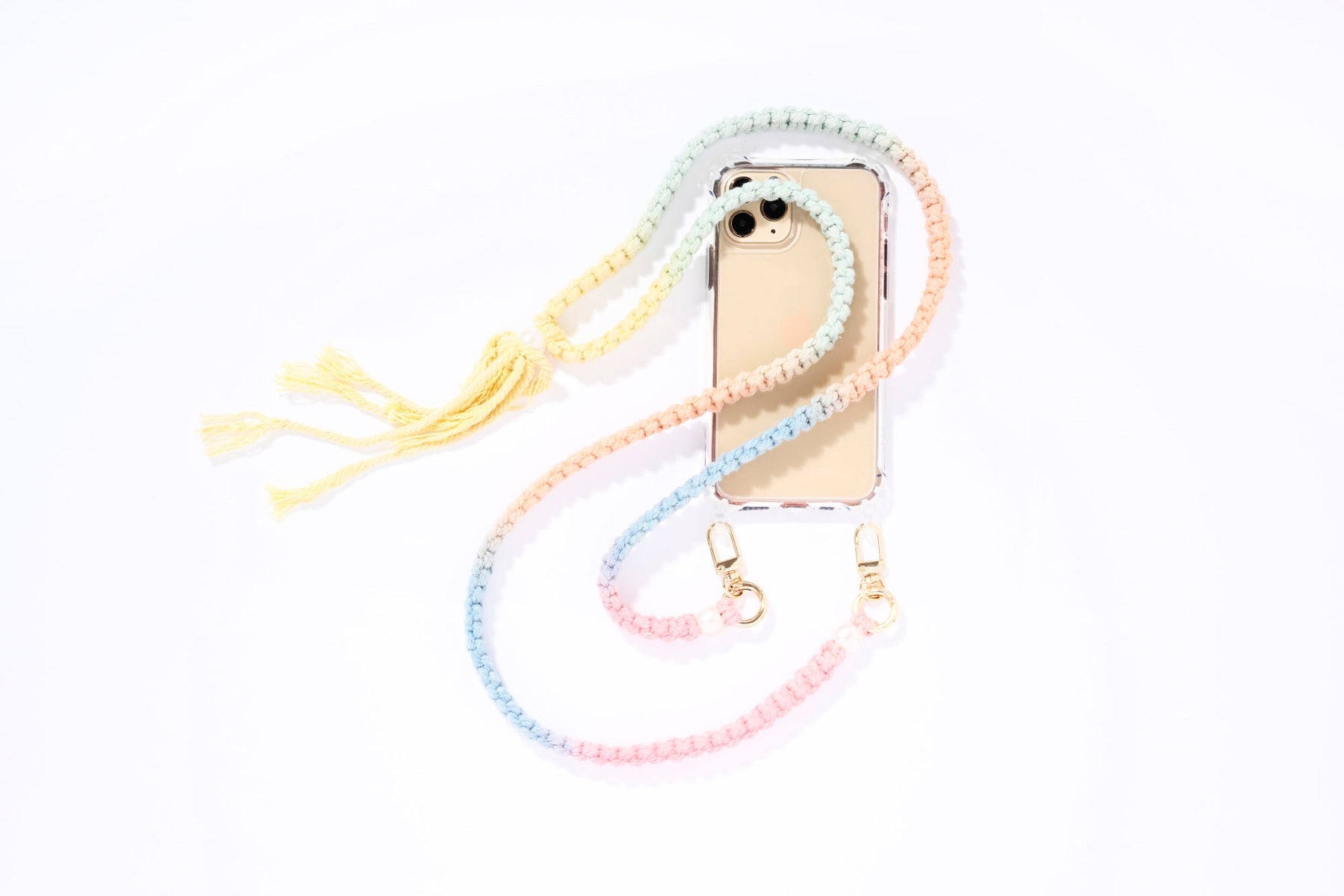 Marrakesh Phone Strap Gold - Rainbow Limited Edition