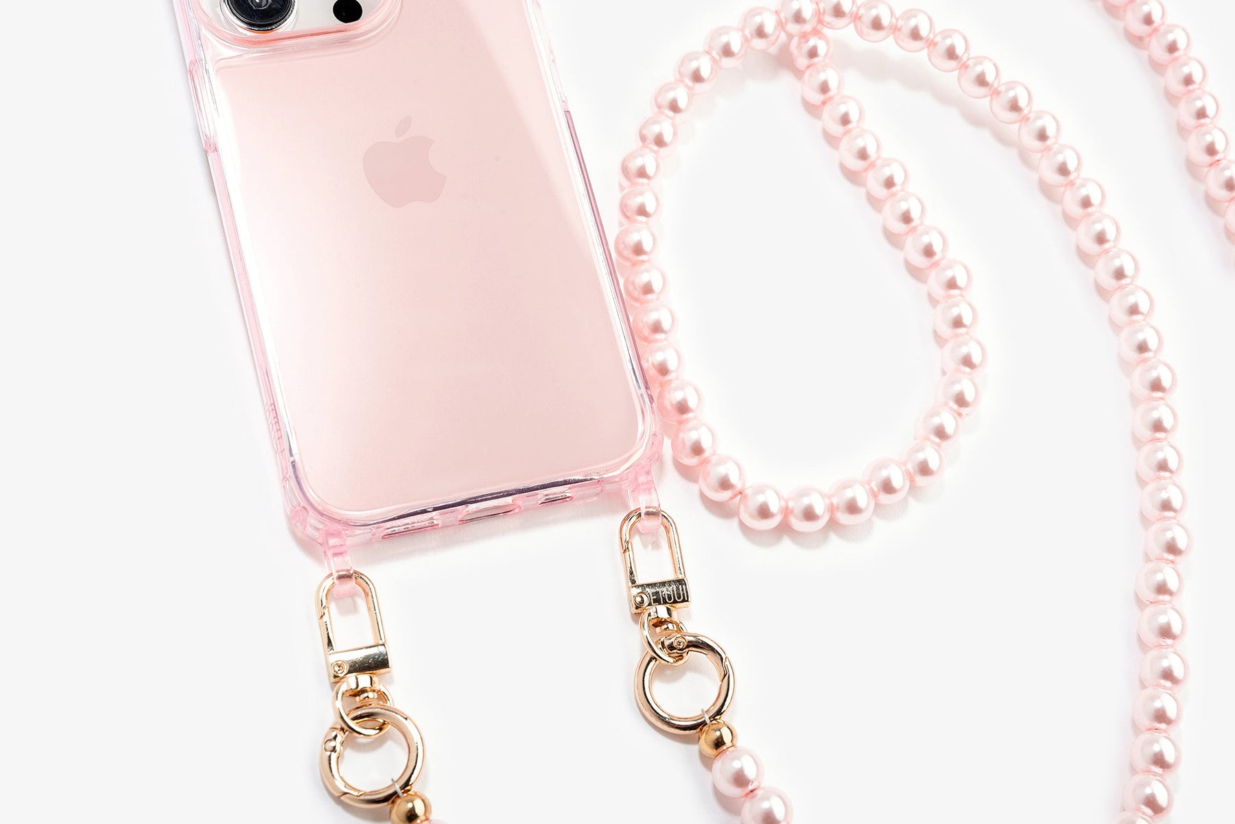 Clear Case With Eyelets Pink