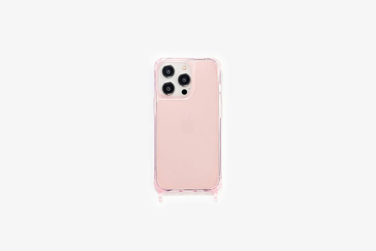 Clear Case With Eyelets Pink