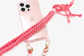 Clear Case With Eyelets Pink