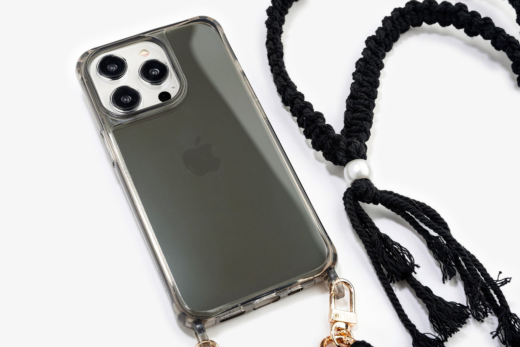 Clear Case with Eyelets Black
